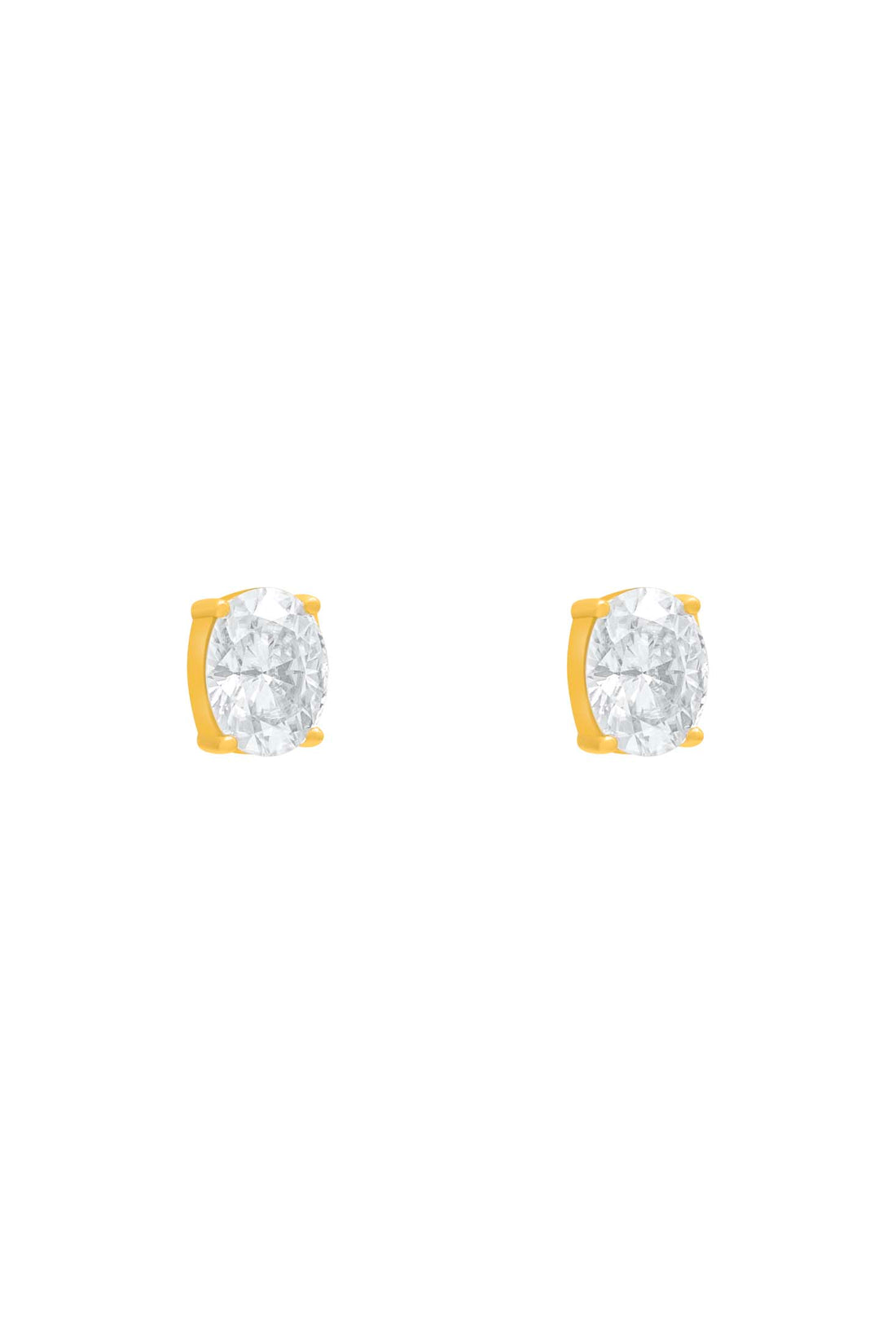 Moissanite Stud Earring Set in 18k Gold Vermeil