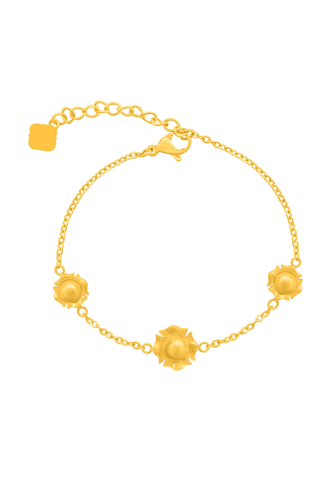 Golden Bloom Trio Bracelet