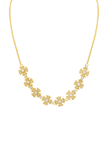 Crystal Maltese Cross Choker