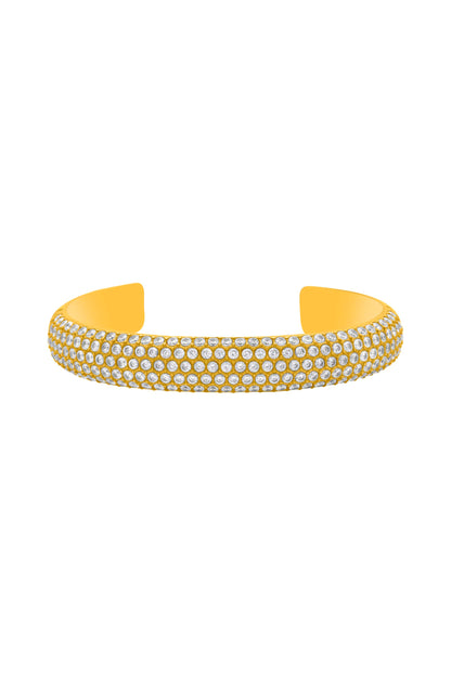 Clear Pavé Patterned Bangle &amp; Ring Gift Set