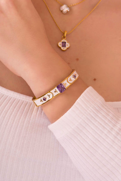 Maltese Tile Royal Purple Bangle