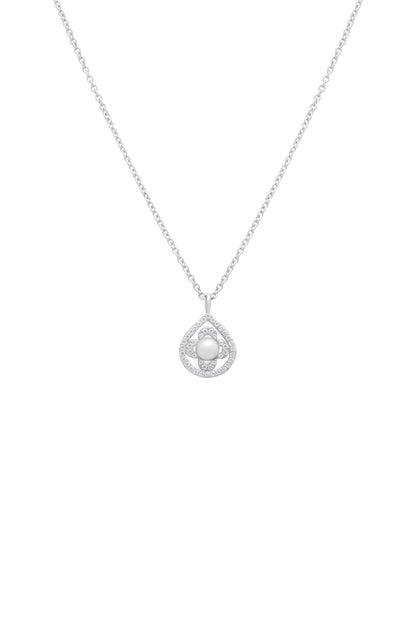 Crystal Perla Tear Drop Necklace
