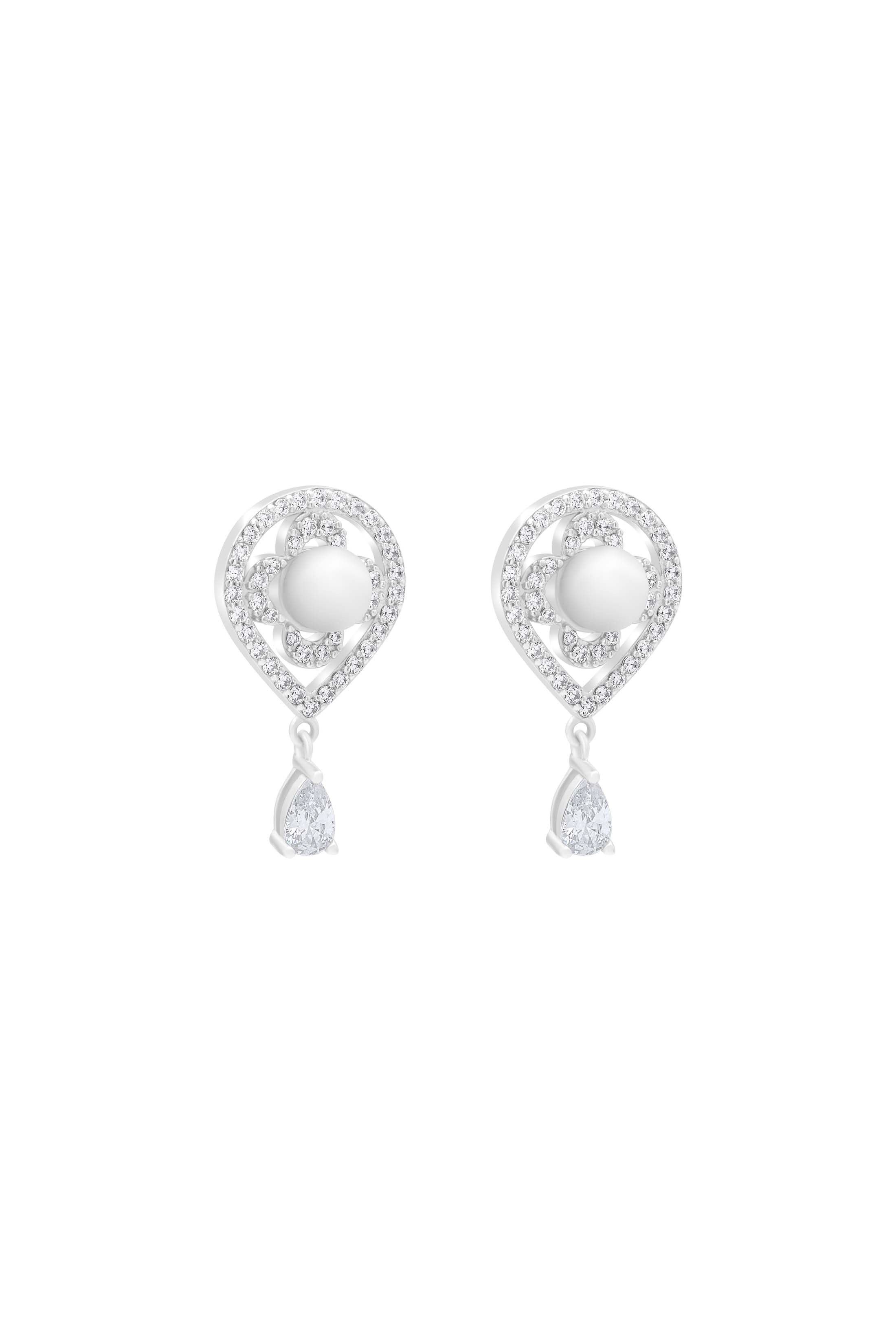 Crystal Perla Teardrop Earring Set