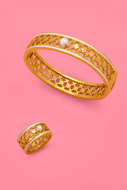 Għarb Lace Ring &amp; Għarb Lace Bangle Gift Set