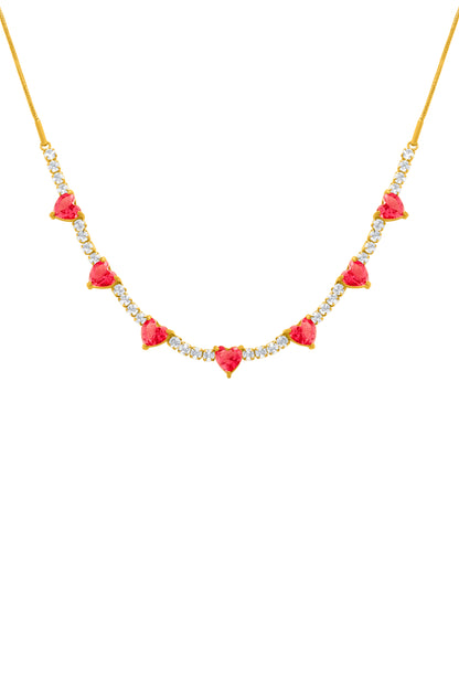 Crystal Heart Choker