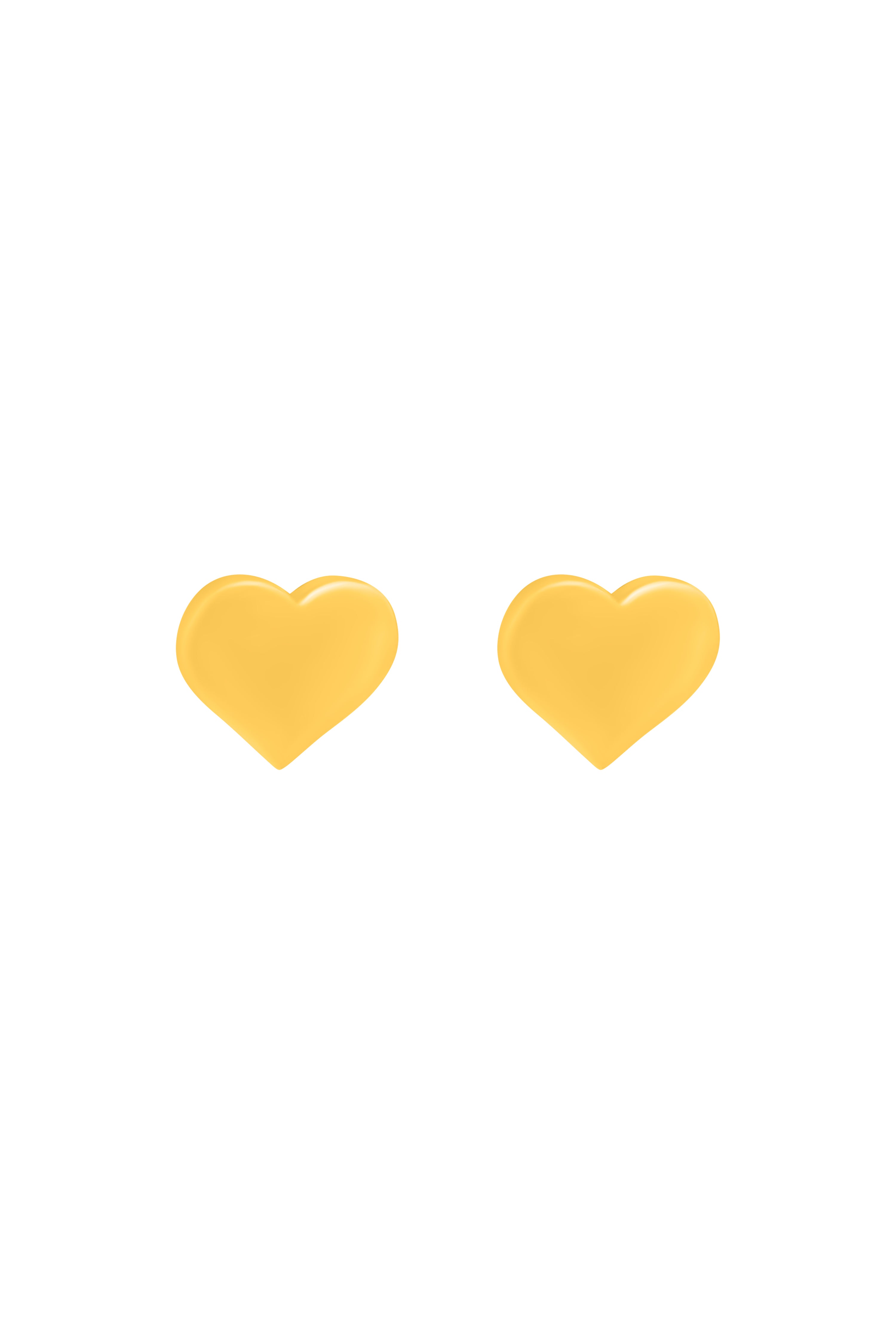 Heart of Gold Stud Earring Set
