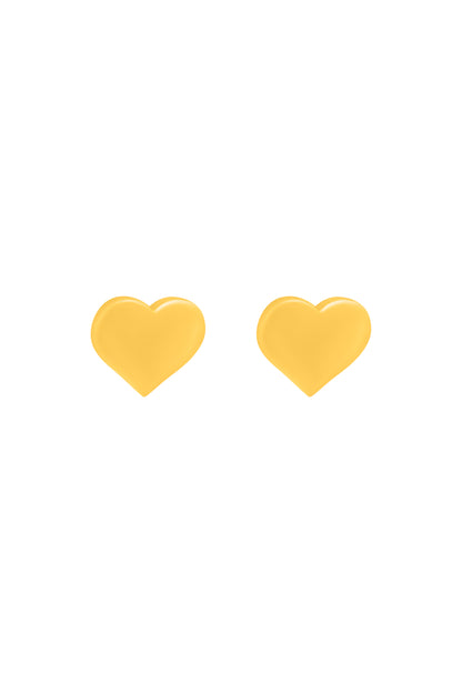 Heart of Gold Stud Earring Set