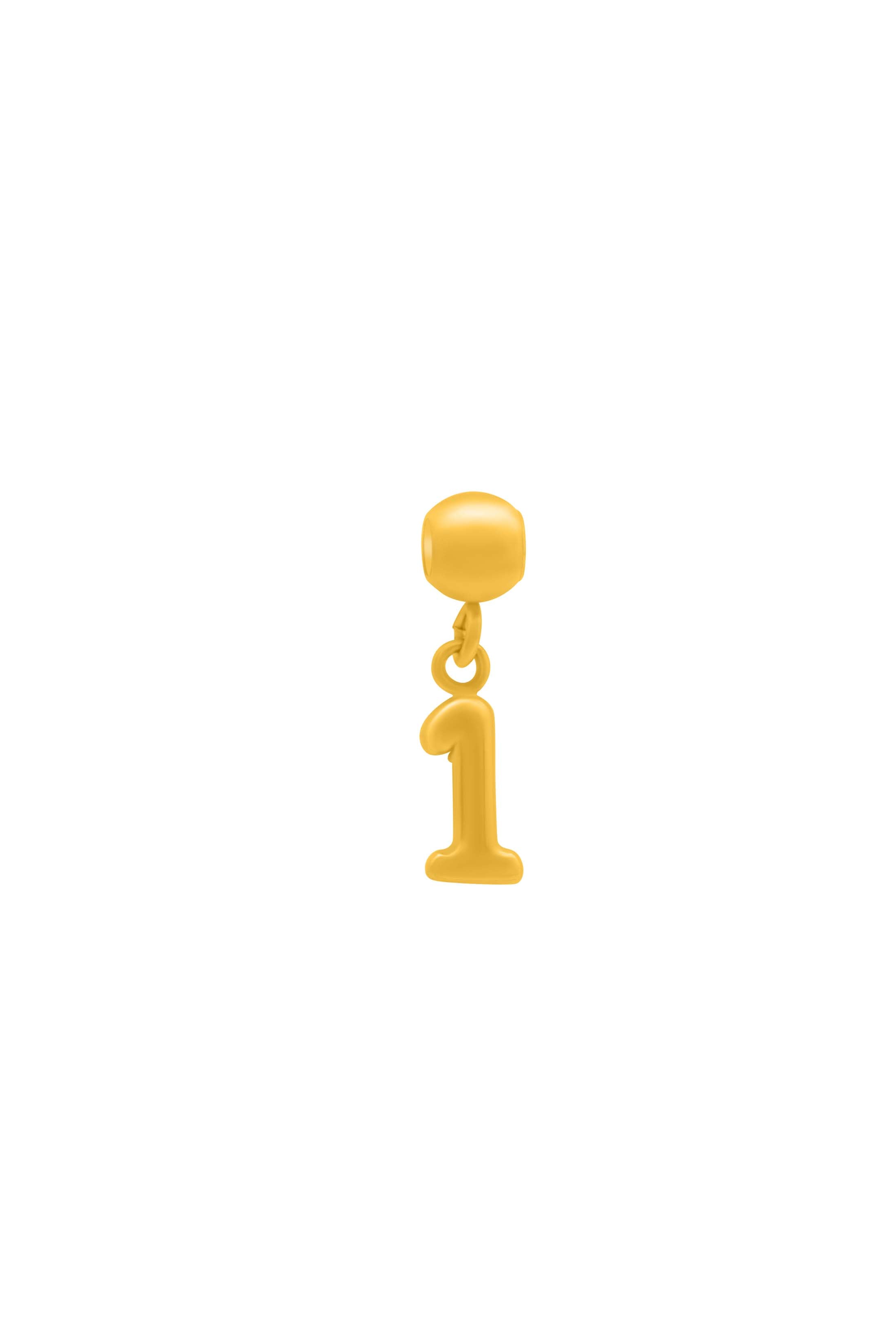 Number Toggle Charm Pendant