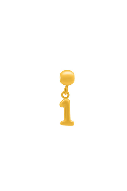 Number Toggle Charm Pendant
