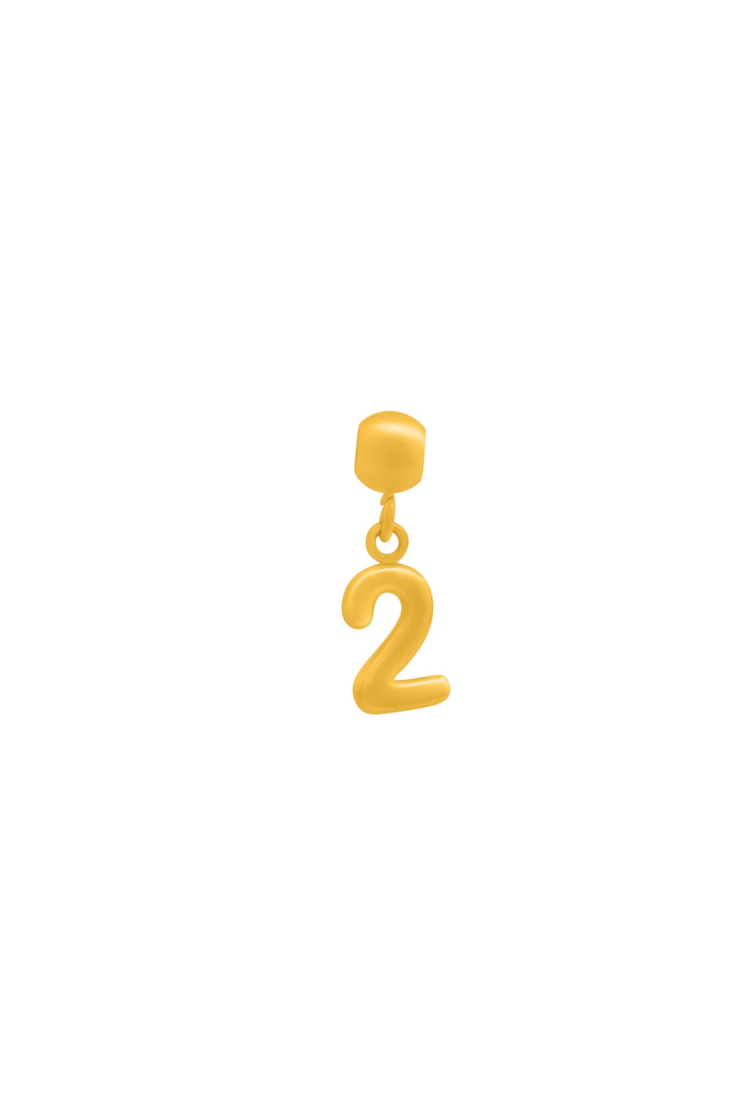 Number Toggle Charm Pendant