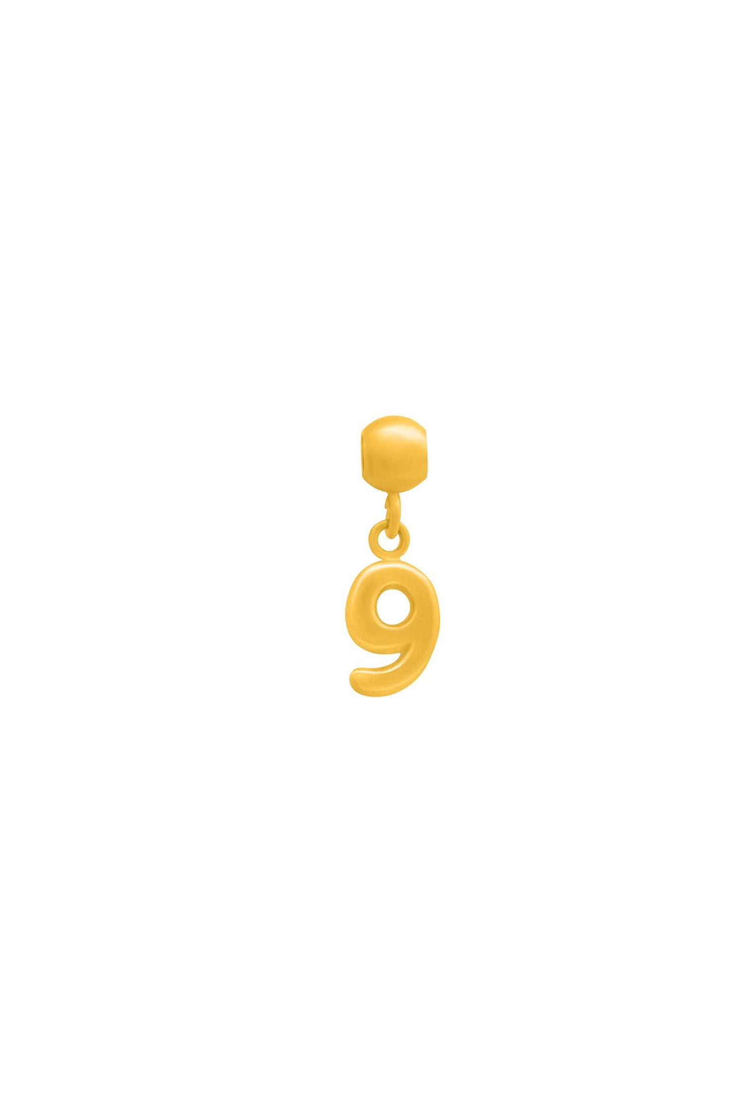 Number Toggle Charm Pendant