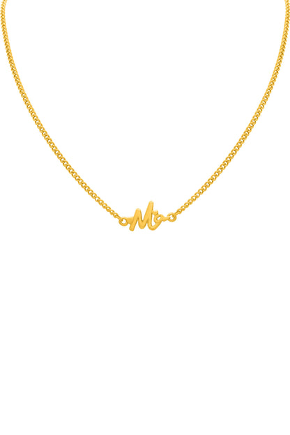 Ma Cursive Necklace