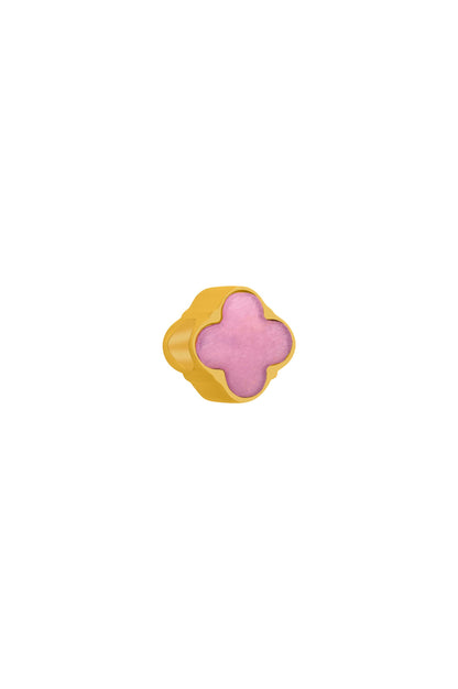Purple Cat Eye Stone Engravable Token Charm