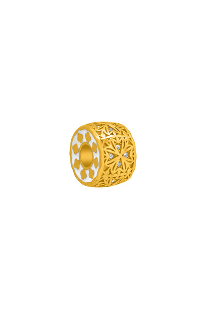 Maltese Cross Crystal Token Charm