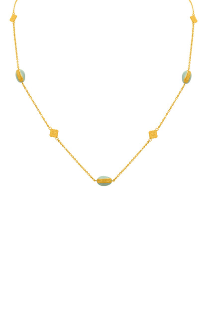 Capri Blu Shell Necklace &amp; Stud Earrings Gift Set