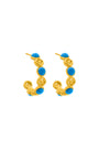 Donatella's Turquoise Hoop Earring Set