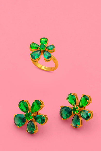 Tengħud Stud Earrings &amp; Ring Gift Set
