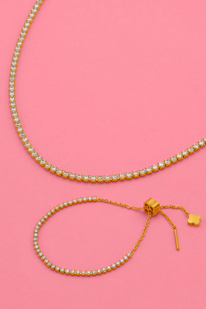 Kappara Tennis Bracelet &amp; Choker Gift Set