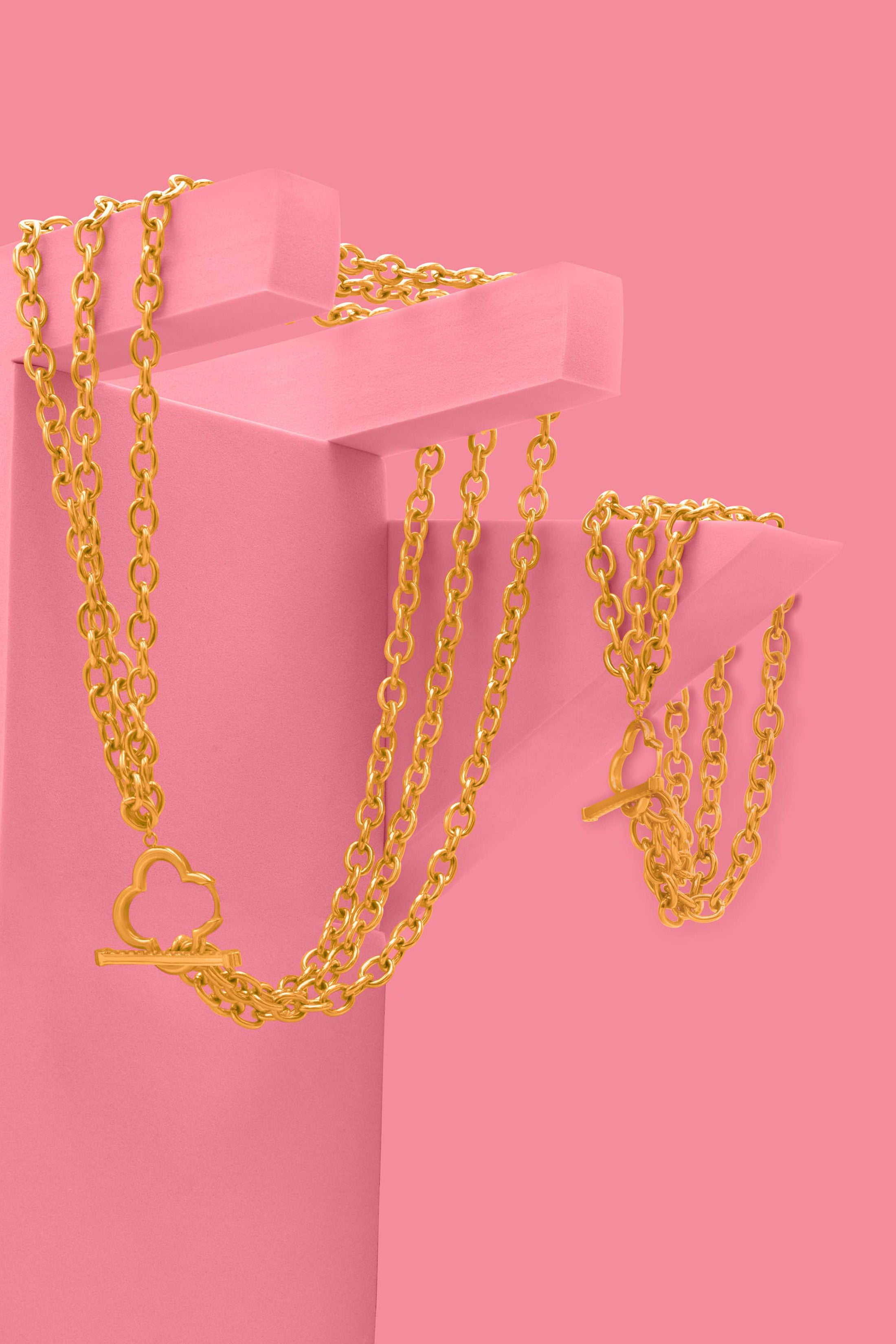 Carisma Triple Chain Bracelet &amp; Necklace Gift Set