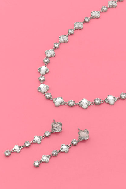 Sonata Brillantina Drop Studs &amp; Necklace Gift Set