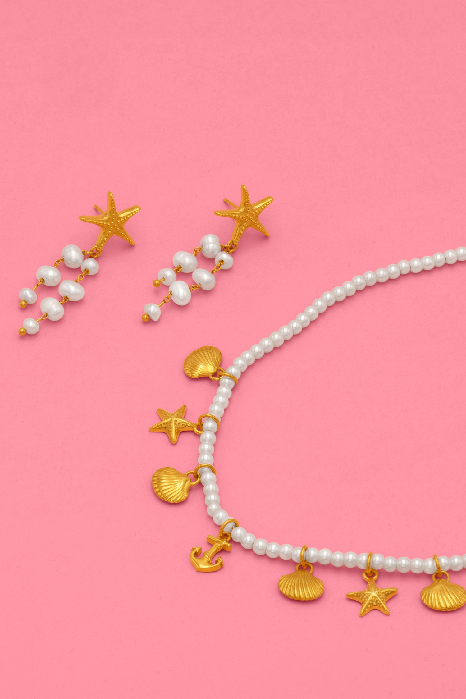 Saltwater Stories Necklace &amp; Sea Star Drop Earrings Gift Set