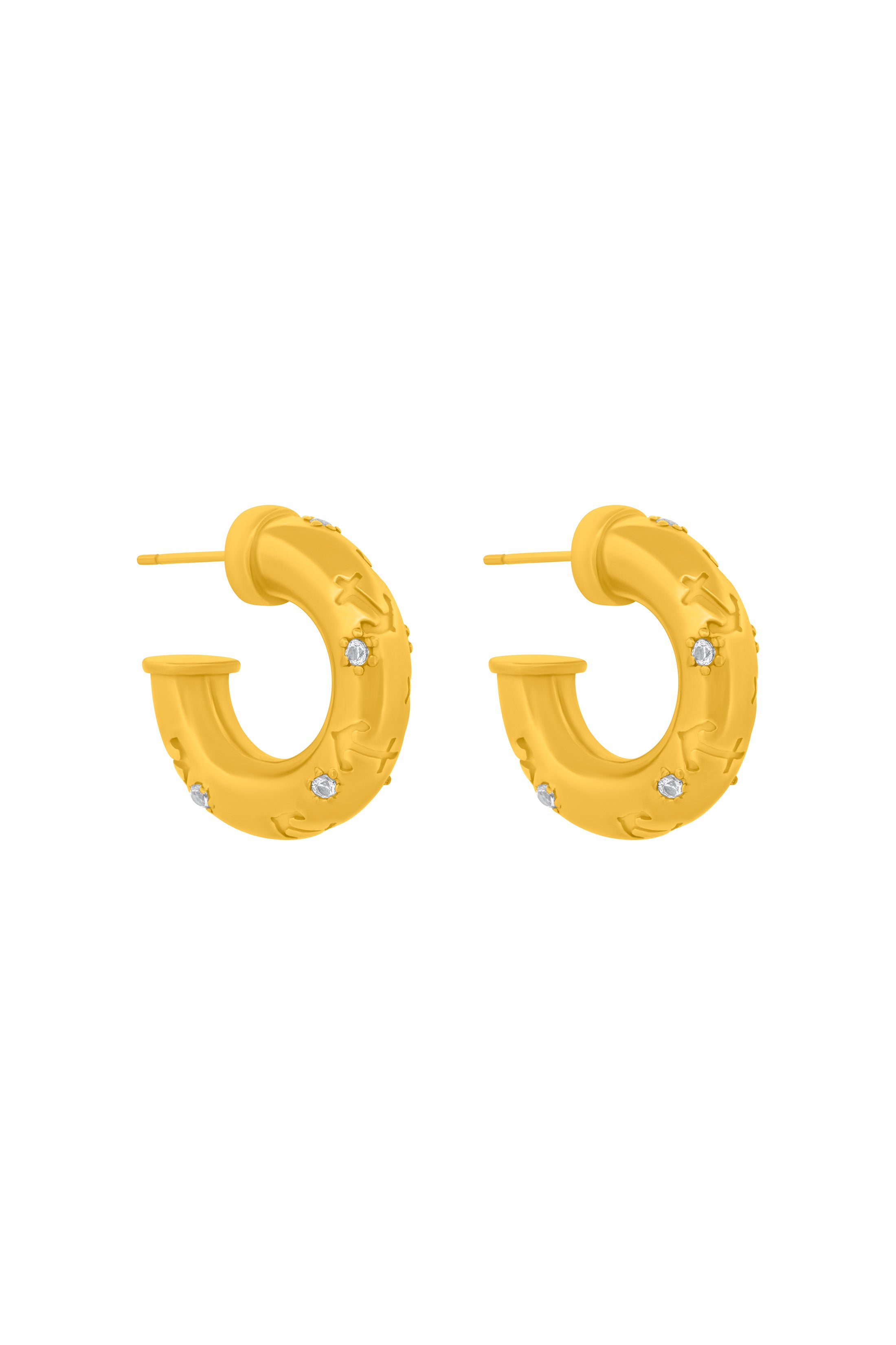 Ocean Spark Hoop Earring Set