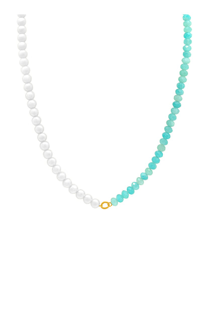 Pearl &amp; Azure Path Necklace