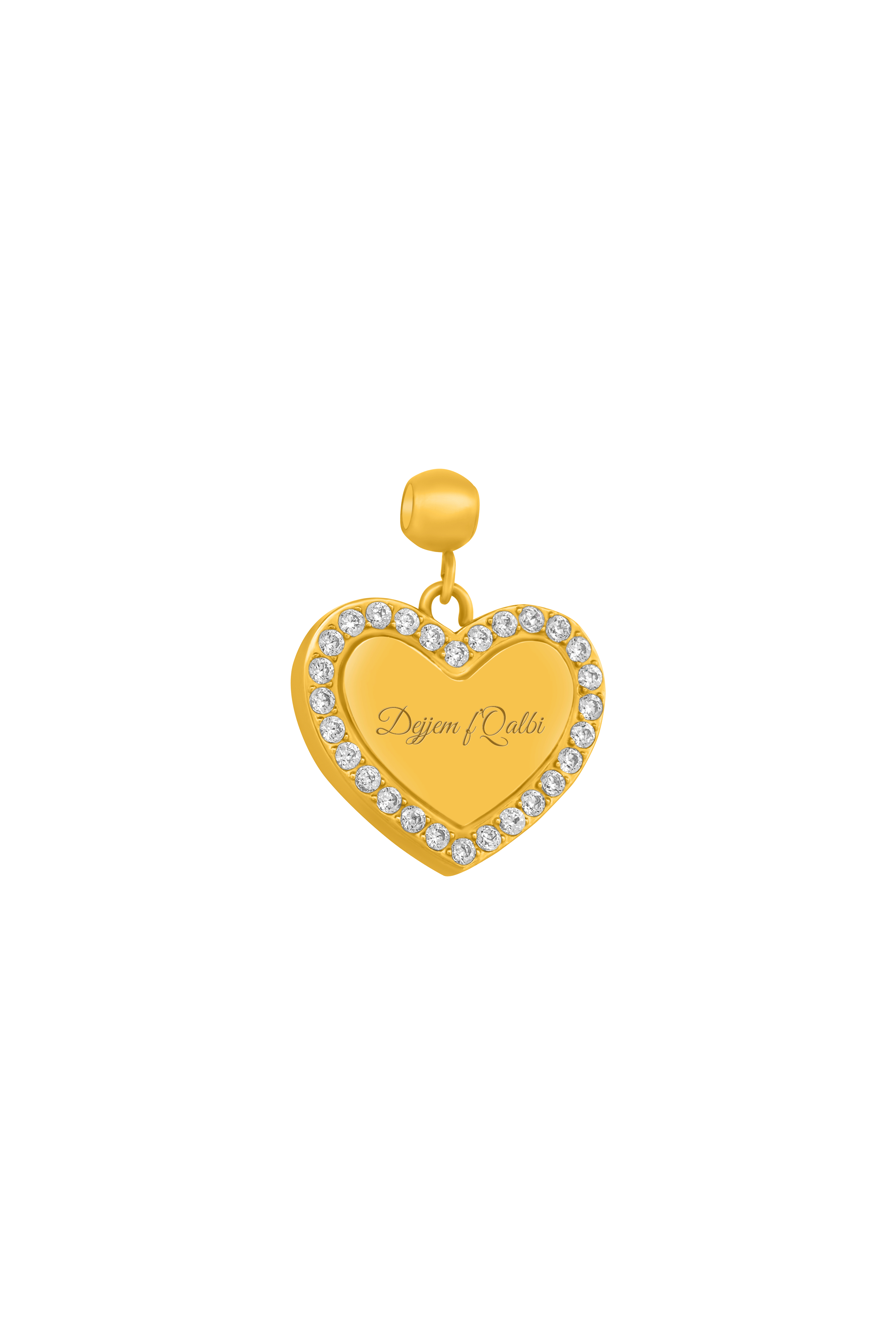 Qalbi Halo Engravable Toggle Charm Pendant
