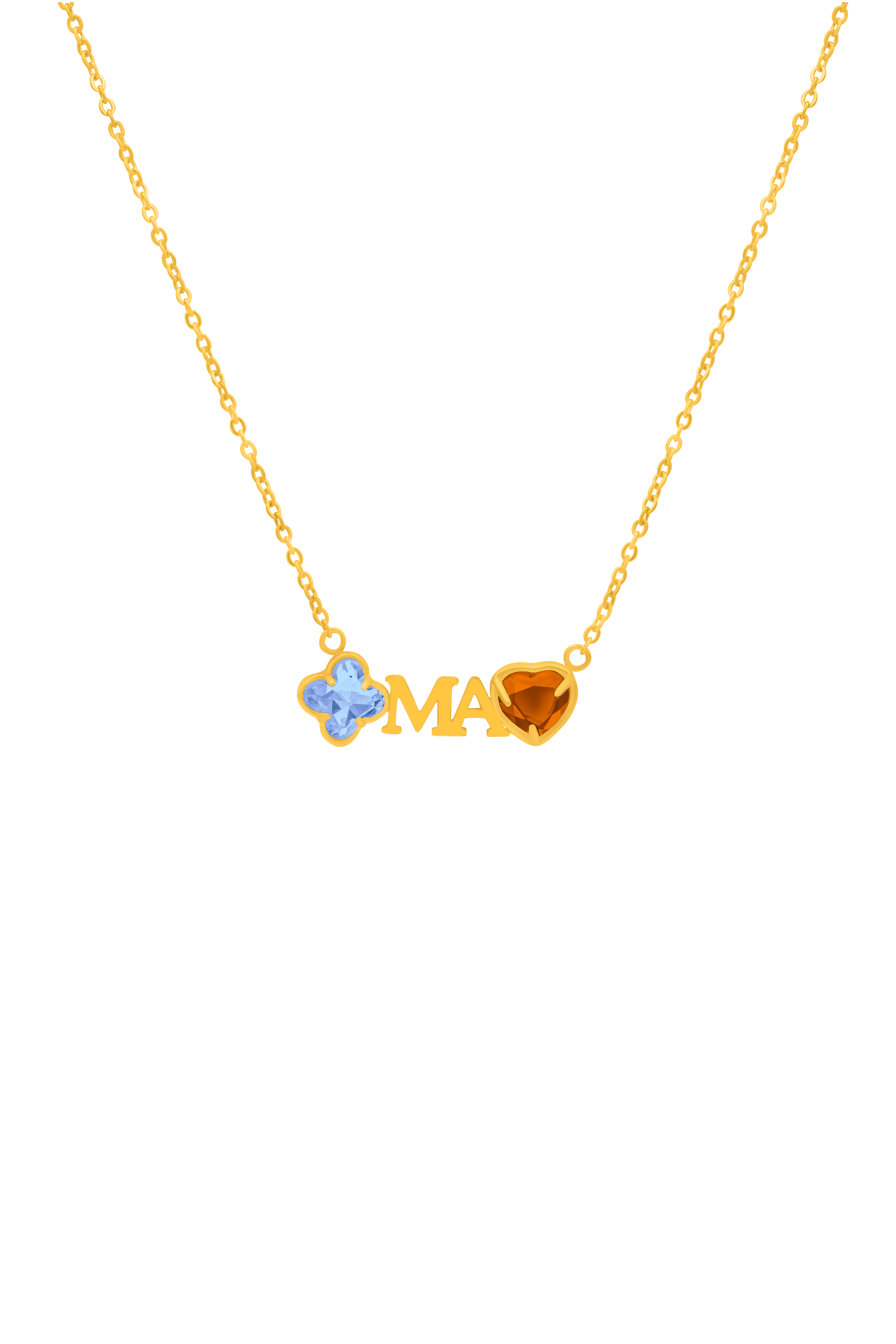Made for "Ma" Birthstone Necklace