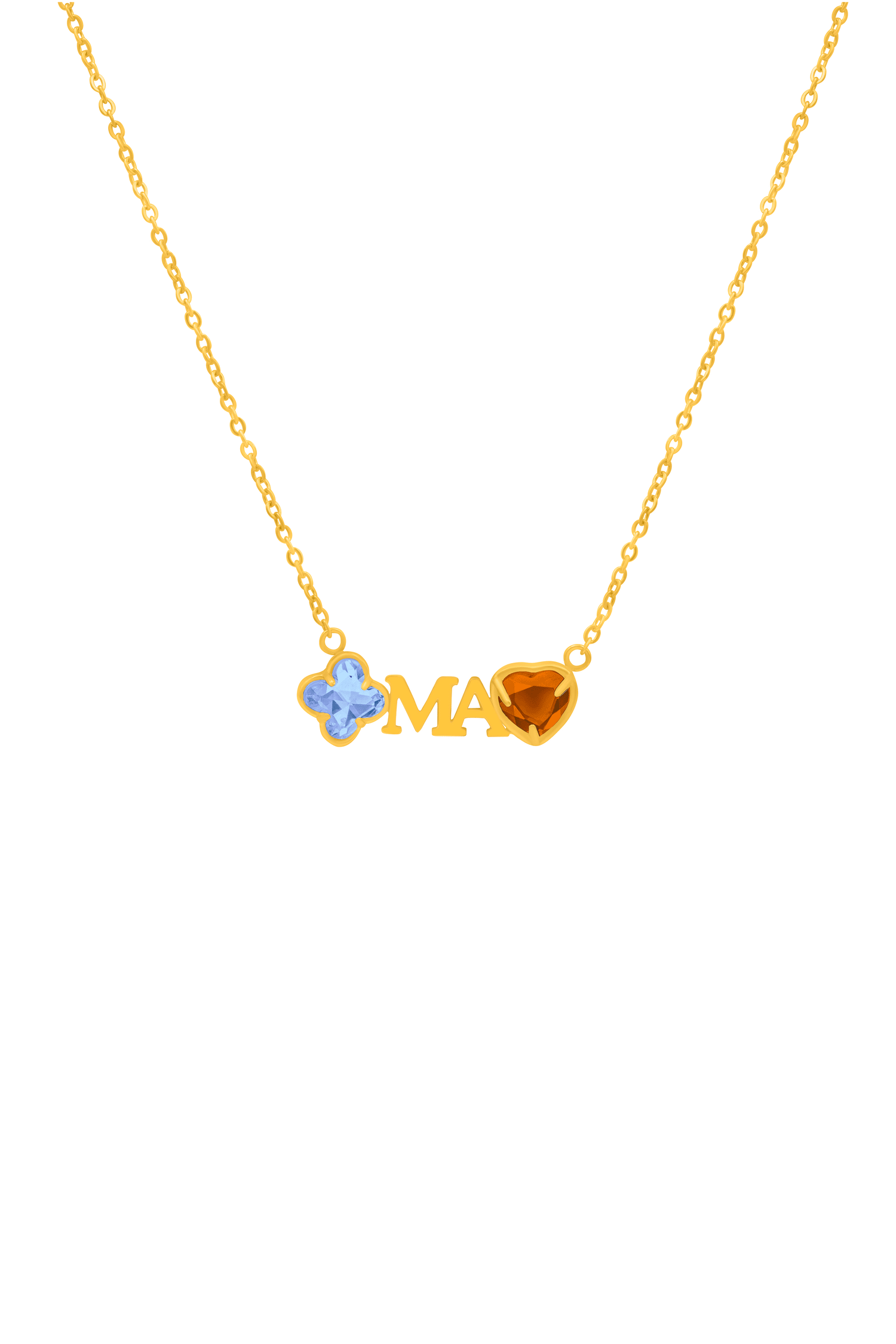 Made for "Ma" Birthstone Necklace
