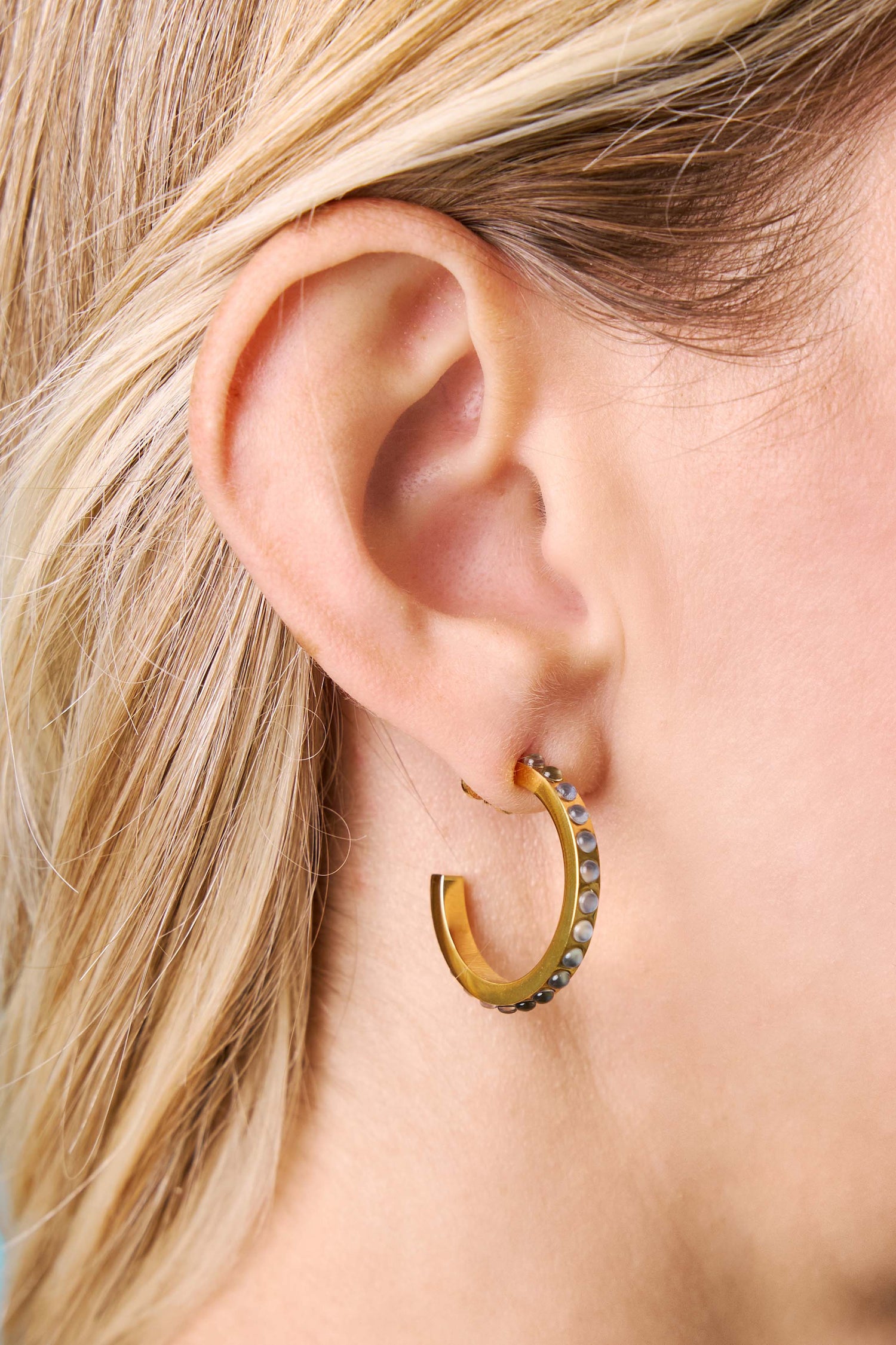 Bleu Horizon Hoop Earring Set