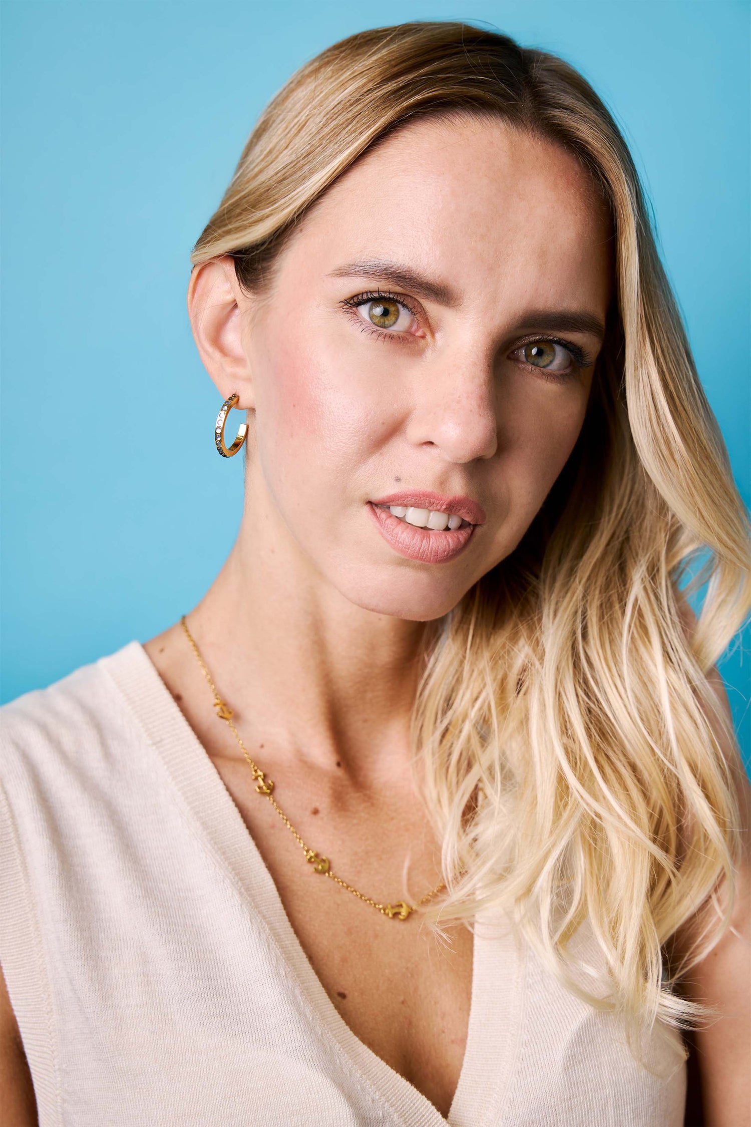 Bleu Horizon Hoop Earring Set