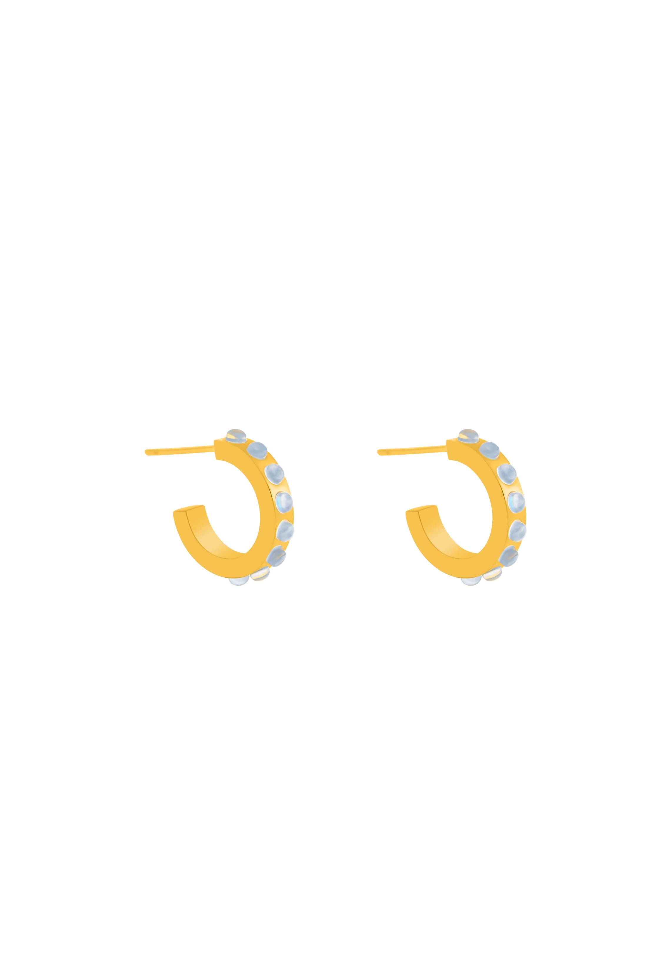 Petite Bleu Horizon Hoop Earring Set