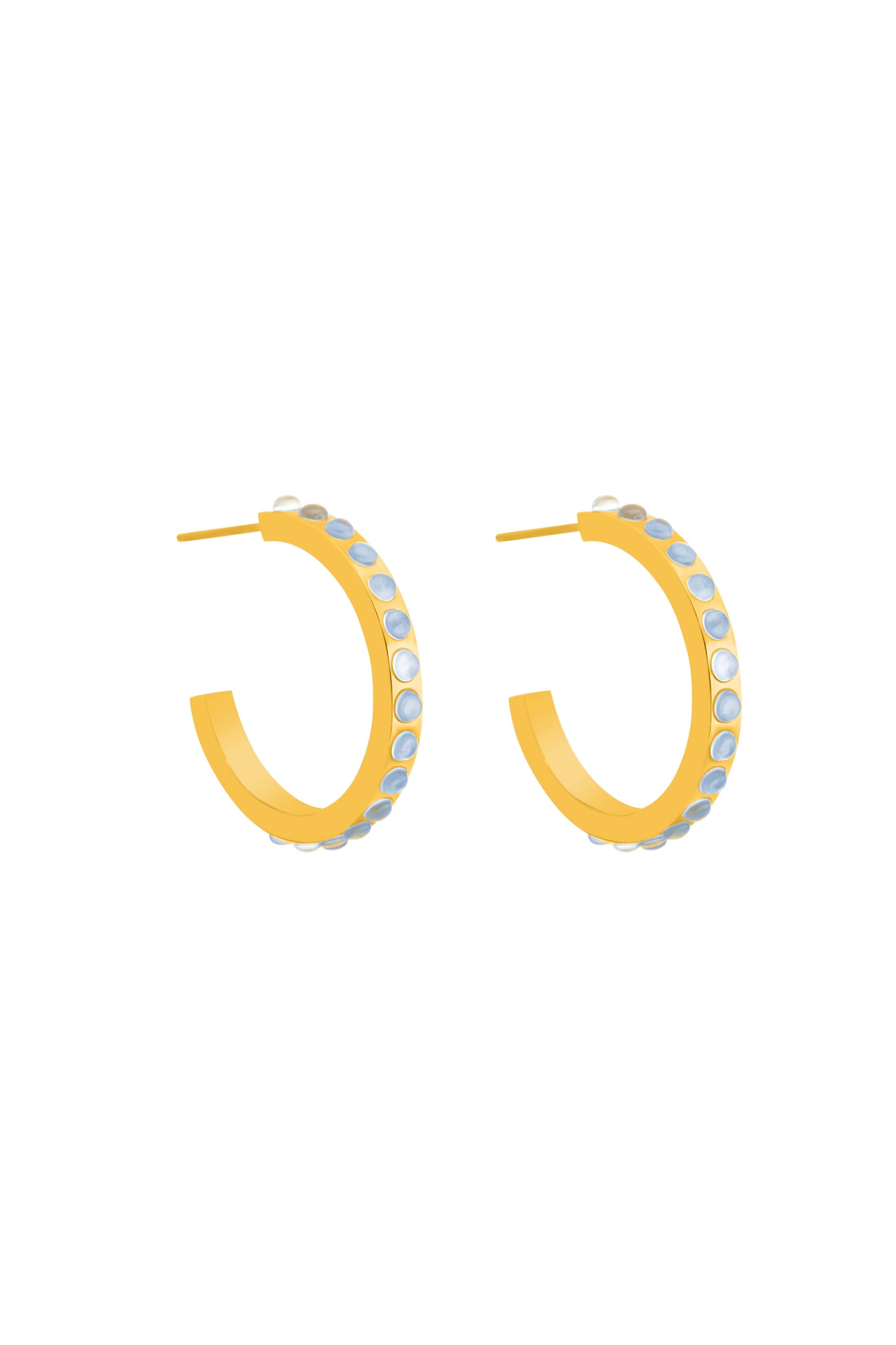 Bleu Horizon Hoop Earring Set