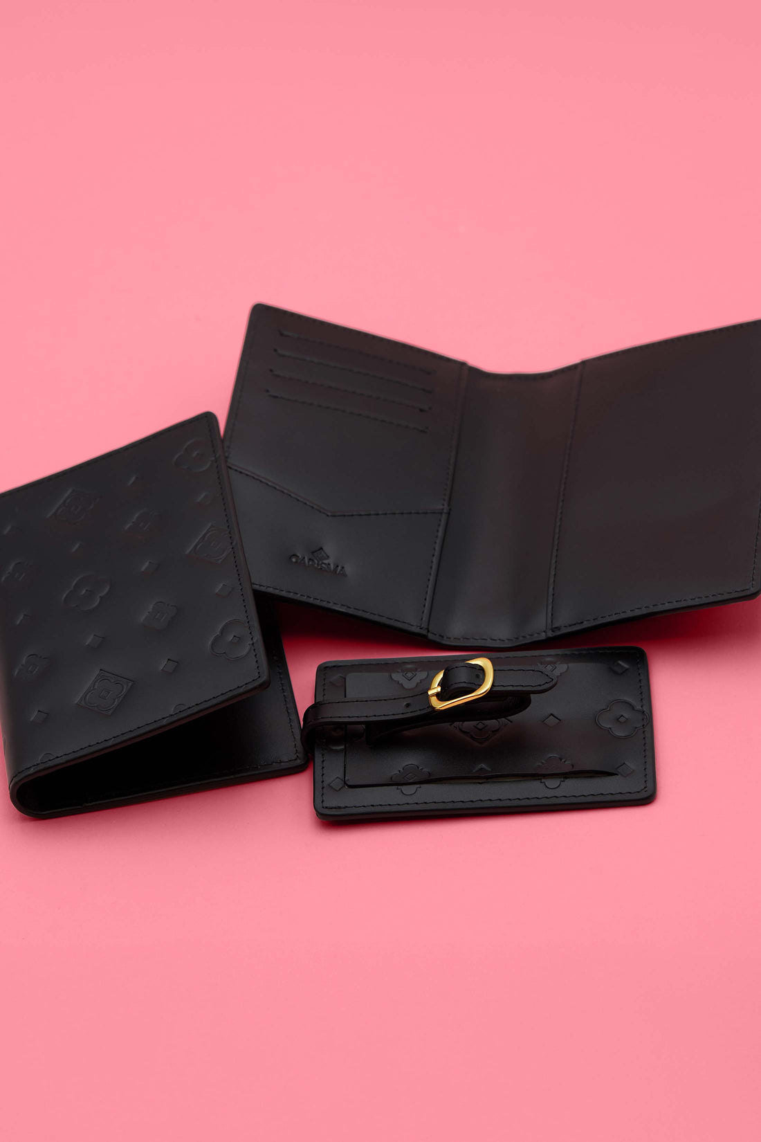 Black Passport Cover &amp; Luggage Tag