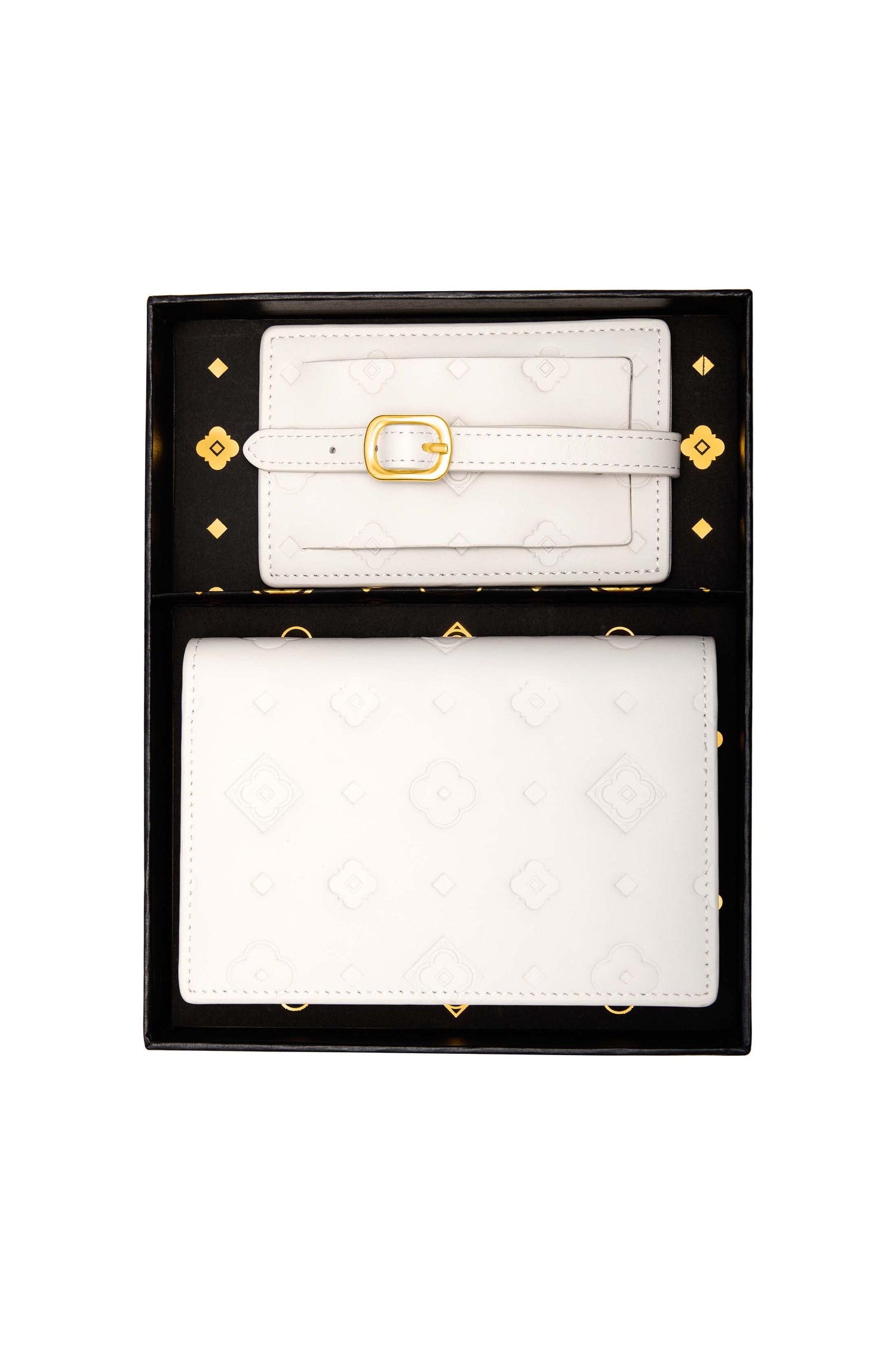 White Passport Cover &amp; Luggage Tag