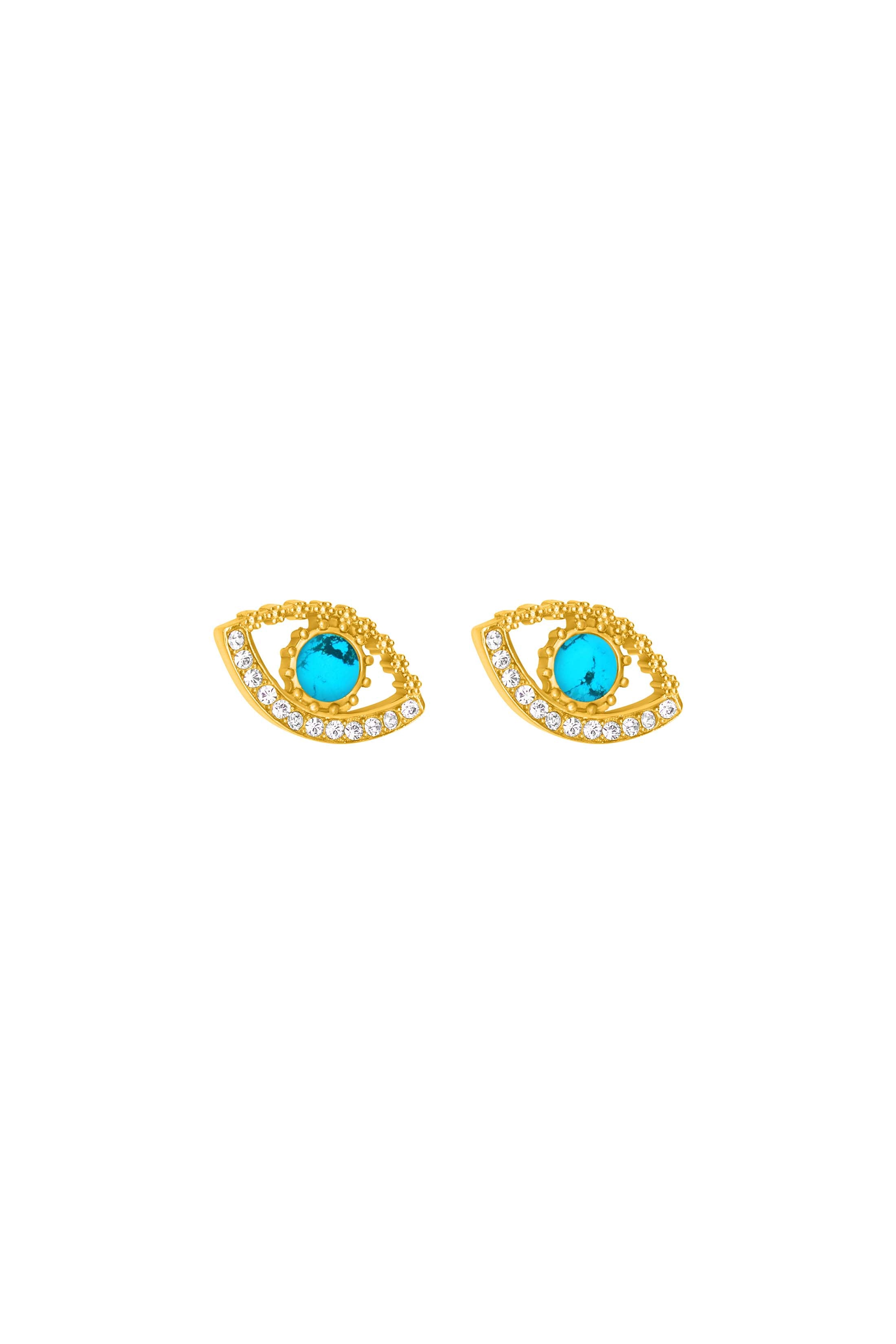 Milos Evil Eye Stud Earring Set