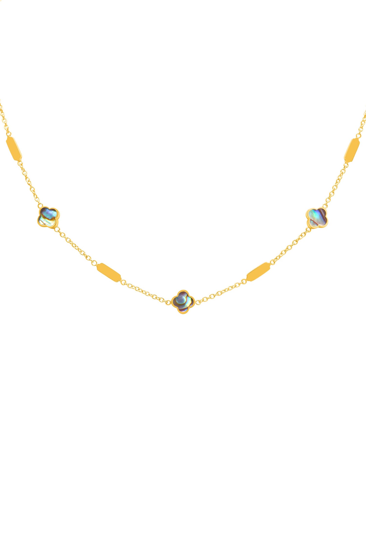 Blue Lagoon Abalone Charm Necklace