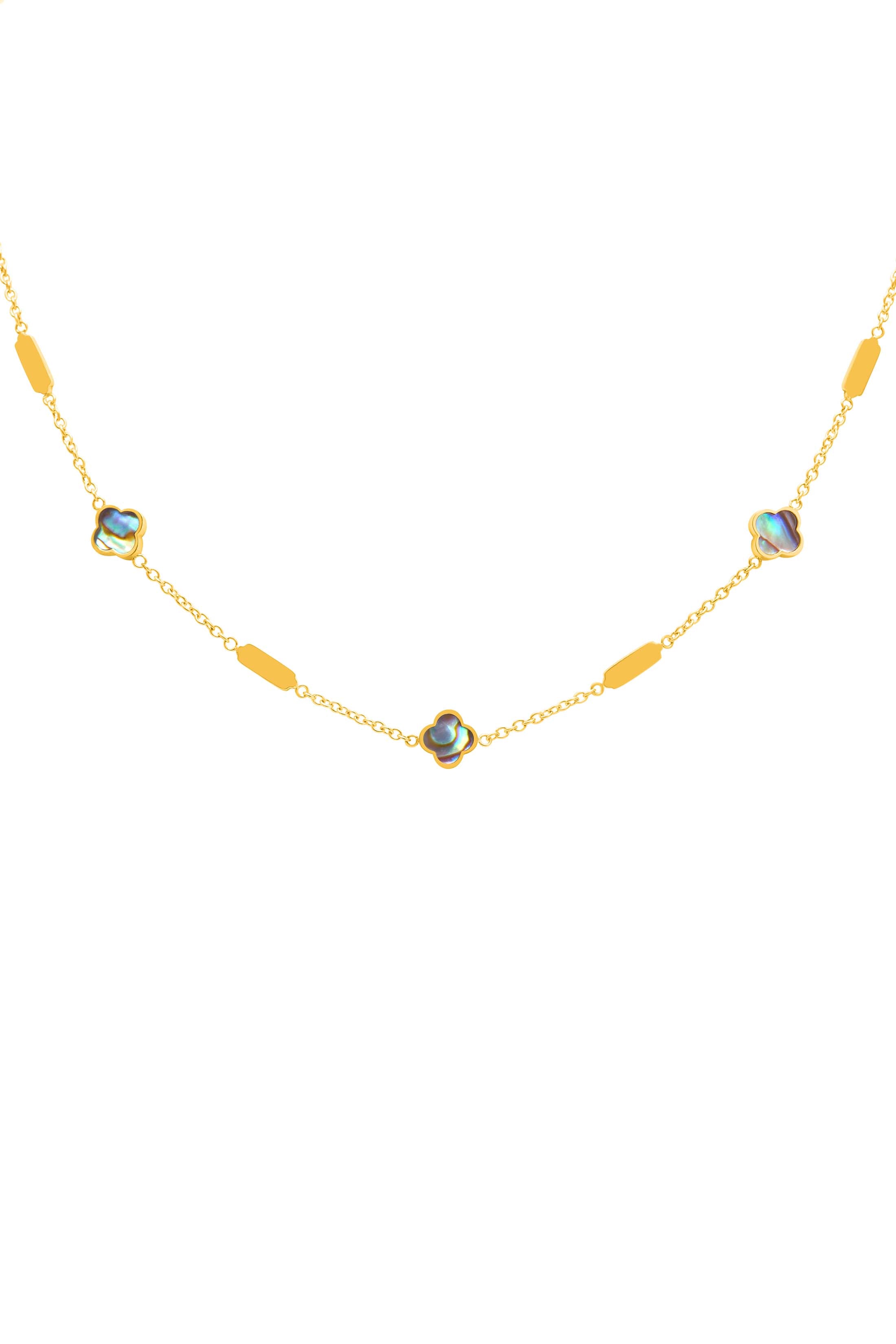 Blue Lagoon Abalone Charm Necklace