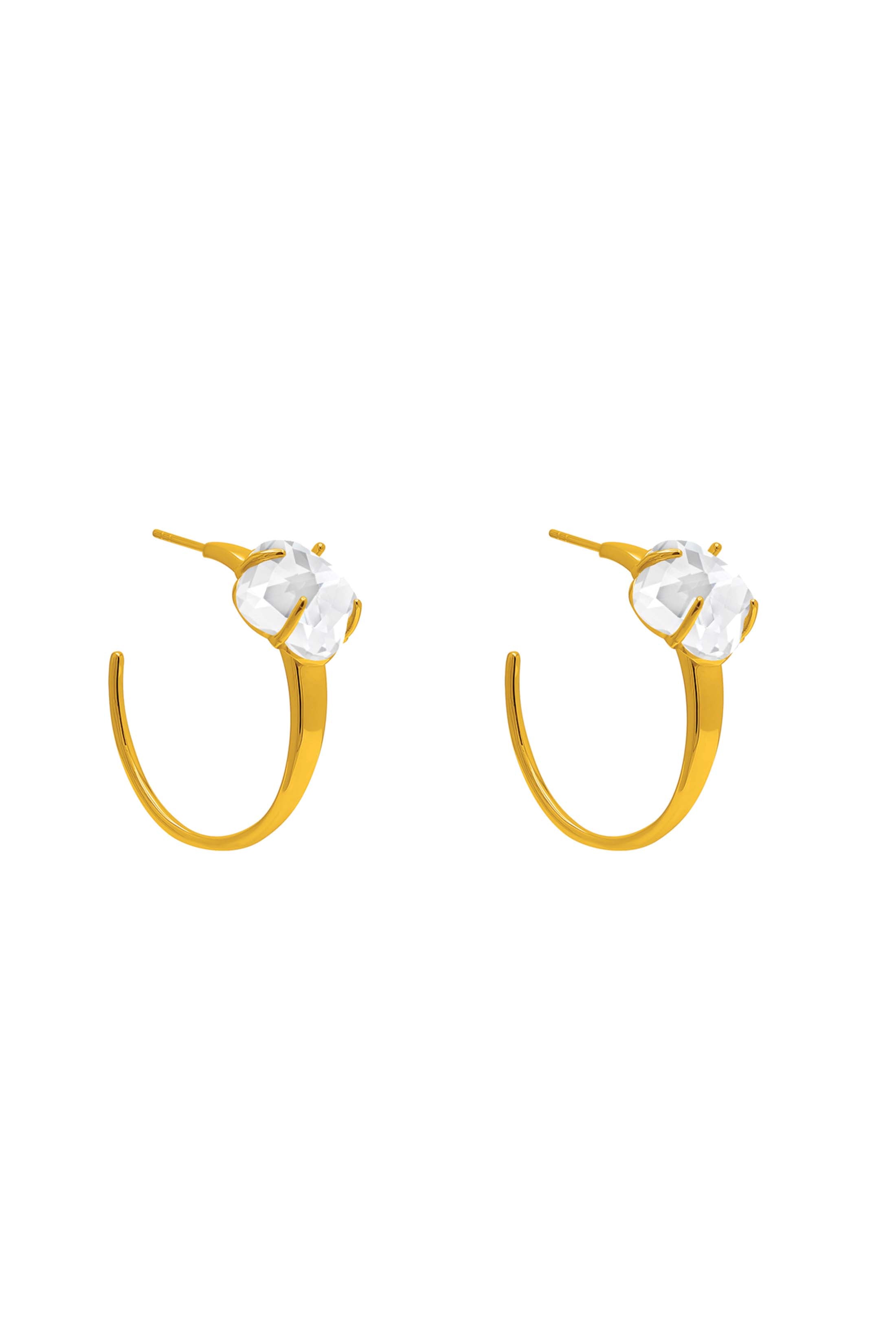 Stone Station Brillantina Stone Petite Hoop Earring Set