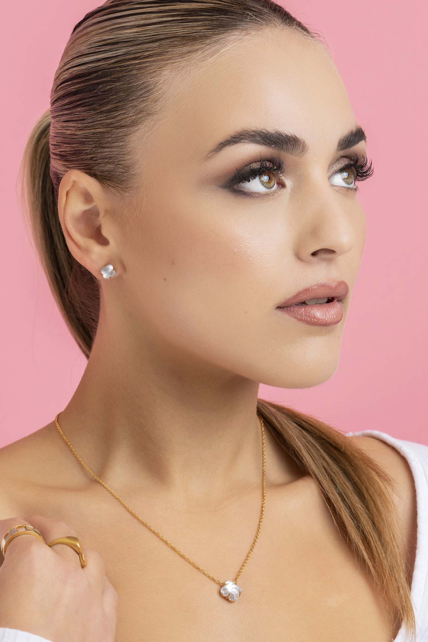 Birthstone Choker &amp; Stud Earrings Gift Set