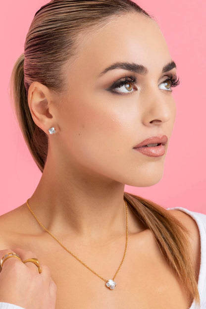 Birthstone Choker &amp; Stud Earrings Gift Set
