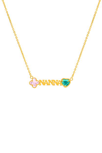 Made for "Nanna" Birthstone Necklace