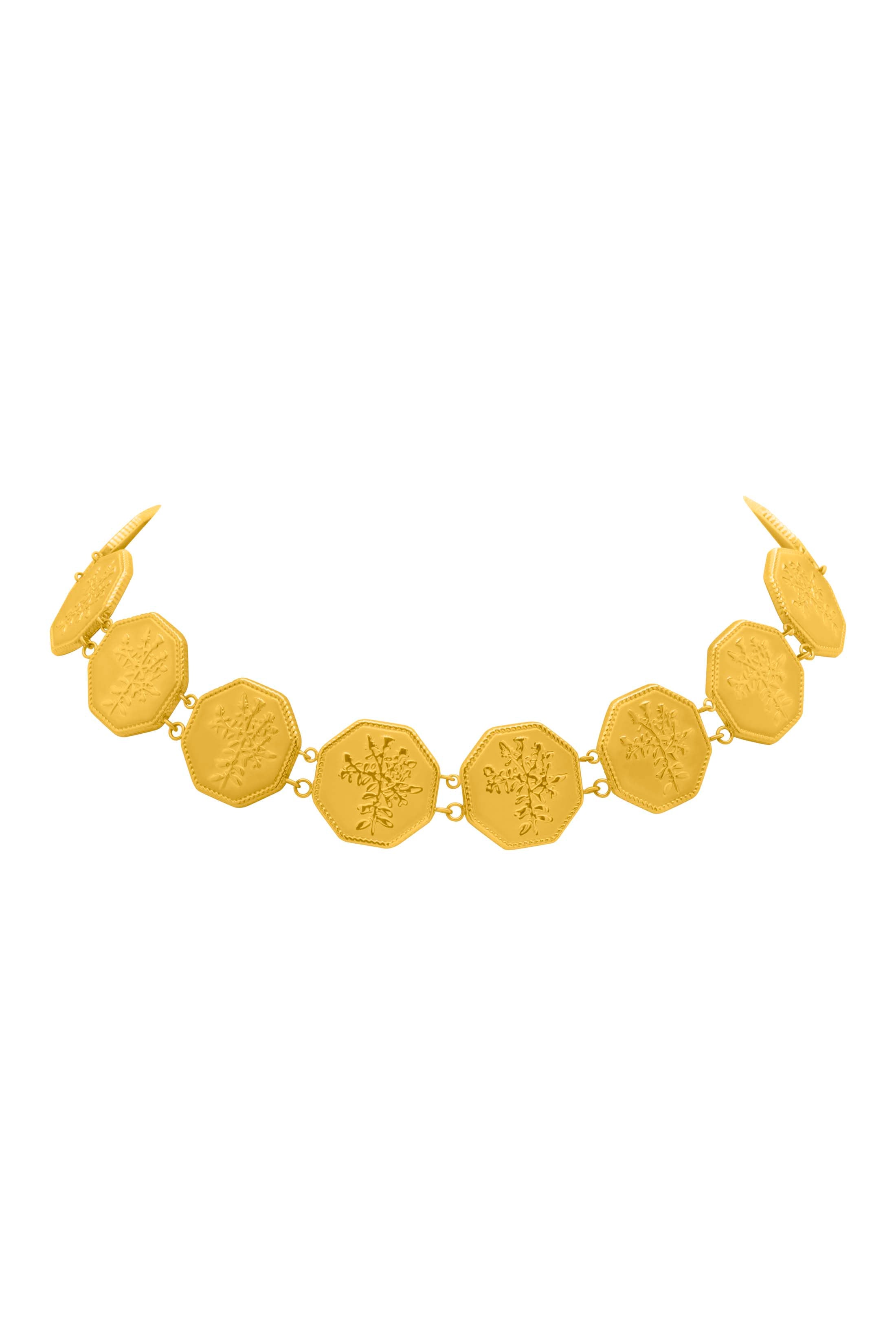 Margerita&#39;s Coin Link Choker Necklace