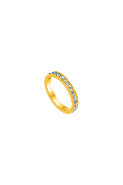Ocean Halo Crystal Ring