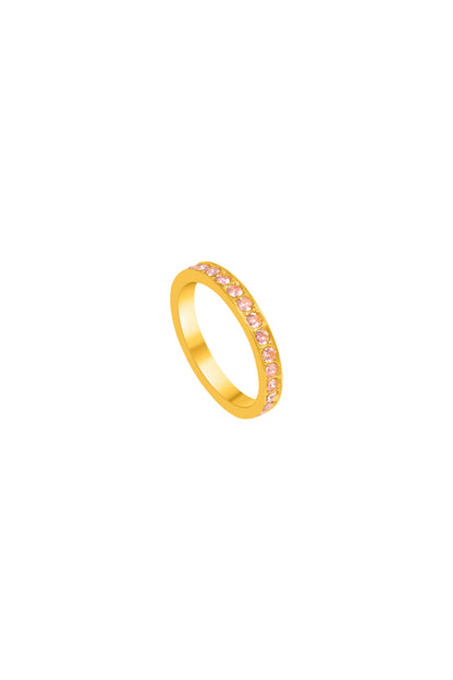Blush Halo Crystal Ring