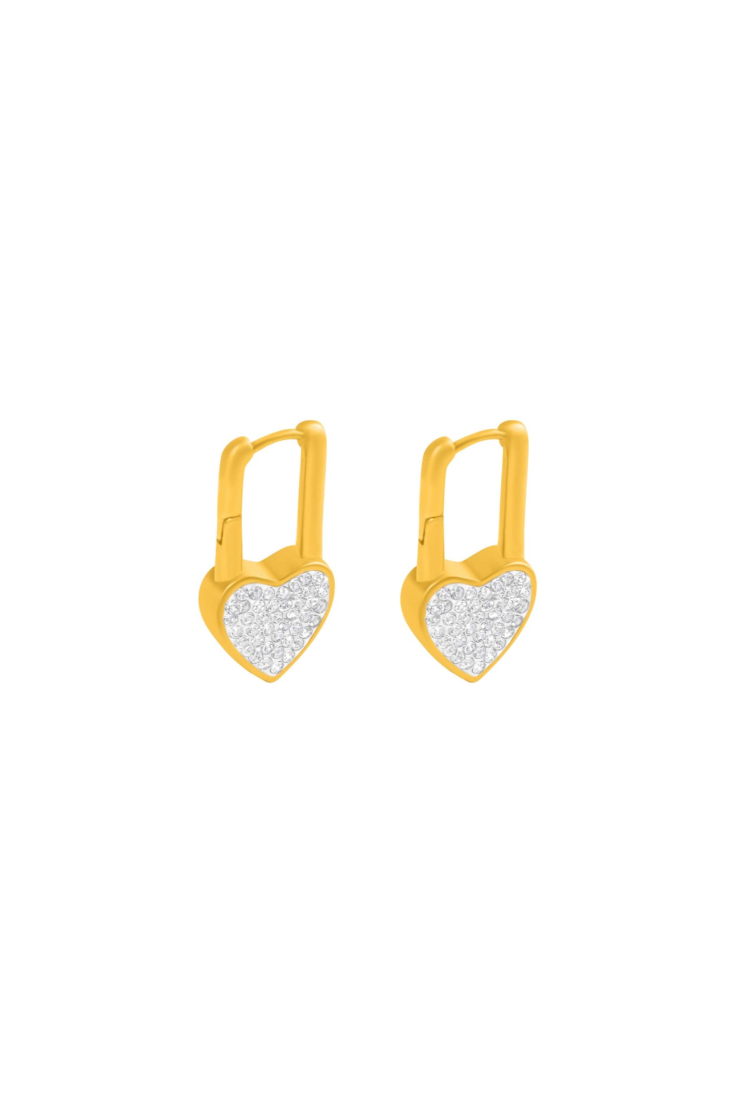 Locked in Crystal Earring Set