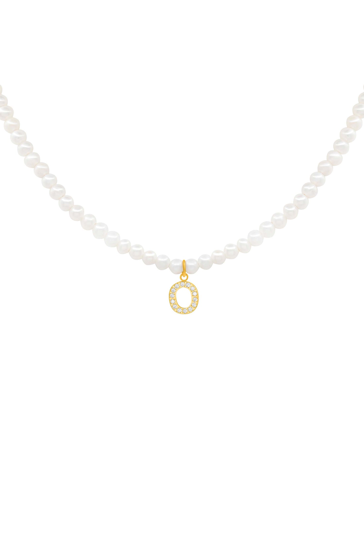 Initial Freshwater Pearl Necklace