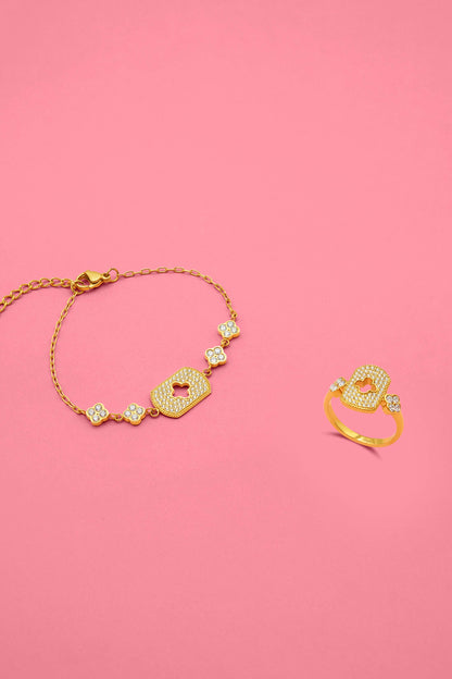 Iconic Pavé Ring &amp; Bracelet Gift Set