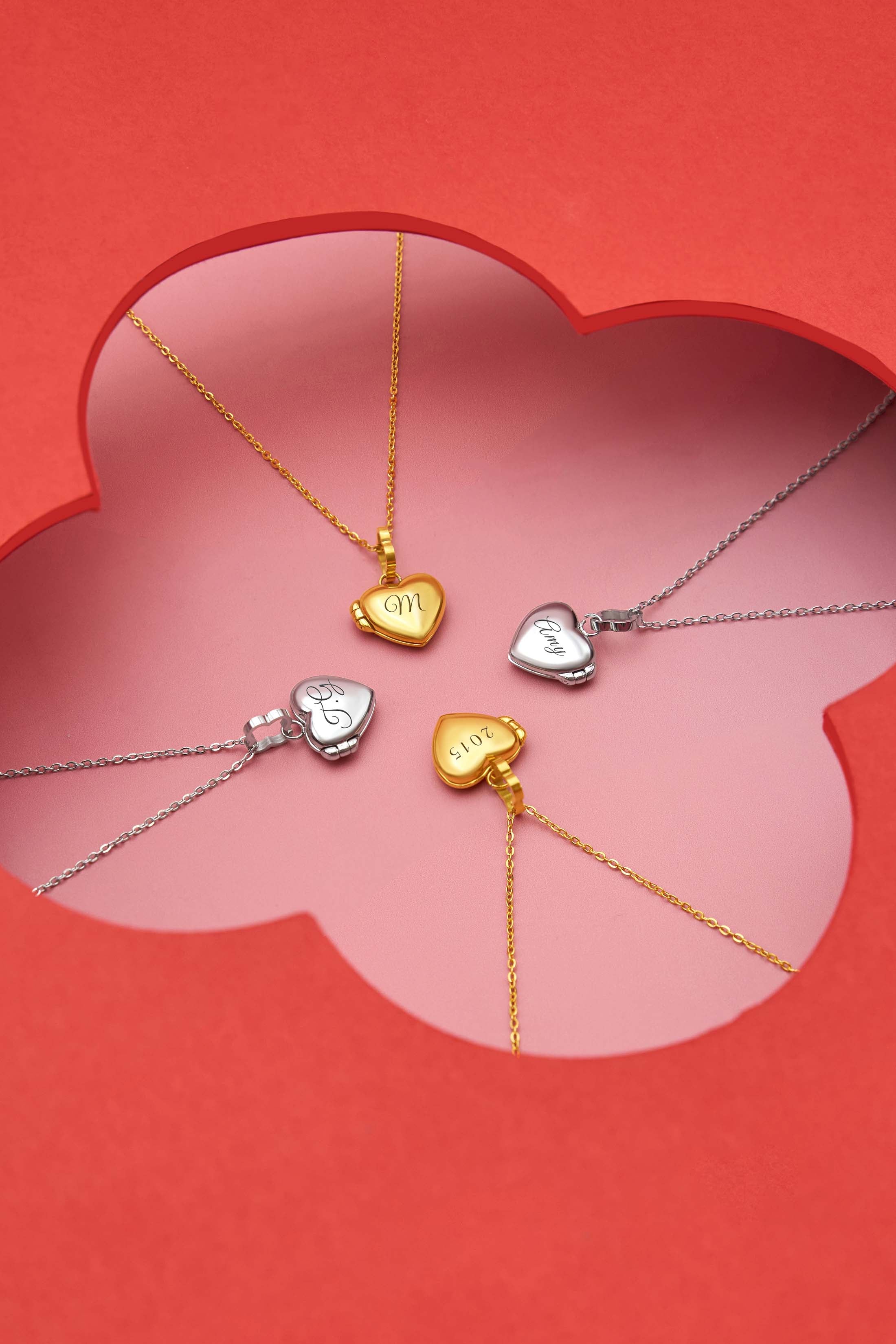 Little Heart Silver Locket Necklace